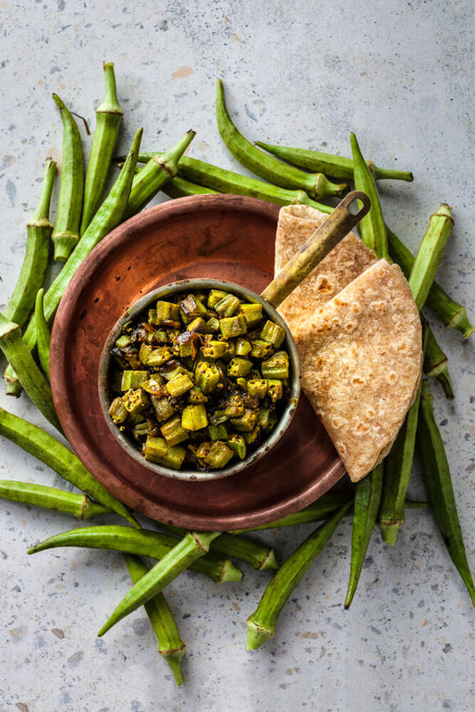 STIR FRIED OKRA . LADY FINGERS