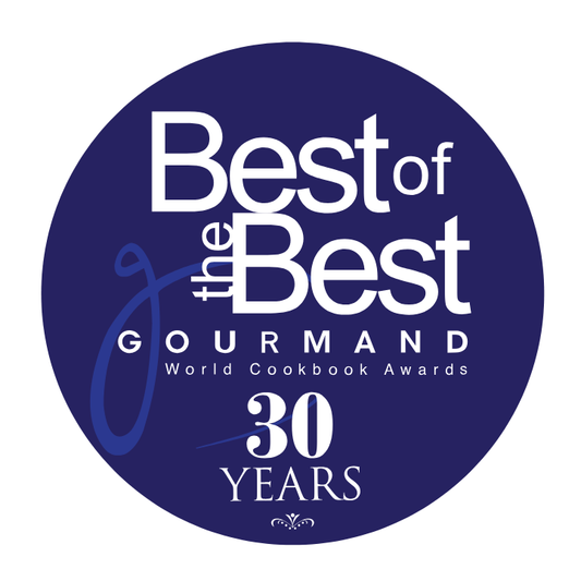 Gourmand World Cookbook Awards Best of the Best 30 Years sticker