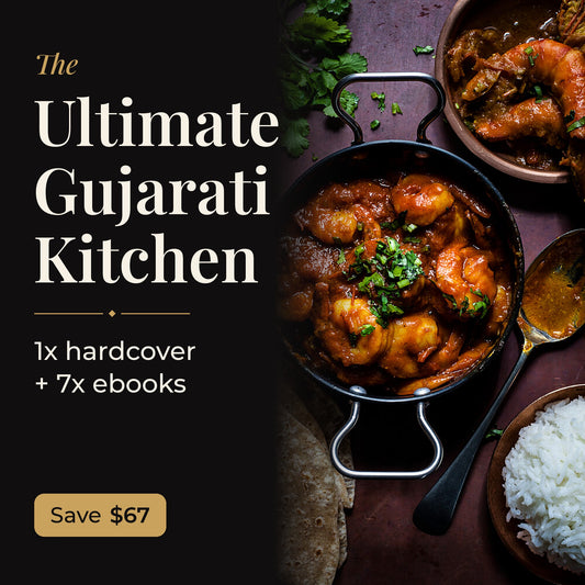 The Ultimate Gujarati Kitchen: hardcover cookbook and all 7 ebooks